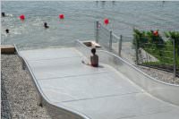 Er�ffnung der Breitwellenrutsche am Neufelder See, 24.06.2016