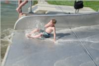 Er�ffnung der Breitwellenrutsche am Neufelder See, 24.06.2016