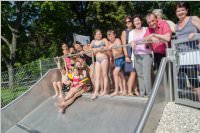 Er�ffnung der Breitwellenrutsche am Neufelder See, 24.06.2016