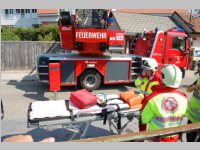 Erdbeben�bung mit Pflegeheimevakuierung in Neufeld, 22.06.2013
