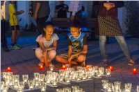 Lichtermeer in Neufeld, 01.08.2016