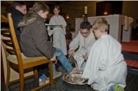 Fu�waschung am Gr�ndonnerstag, 24.03.2016