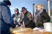 Sausch�delessen in Neufeld Dorf, 31.12.2015