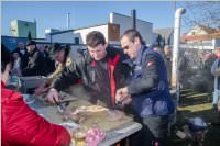 Sausch�delessen in Neufeld Dorf, 31.12.2016