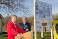 Spatenstich Leitharegulierung Neufeld-Ebenfurth-Landegg, 12.11.2015
