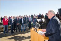 Spatenstich Leitharegulierung Neufeld-Ebenfurth-Landegg, 12.11.2015