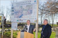Spatenstich Leitharegulierung Neufeld-Ebenfurth-Landegg, 12.11.2015