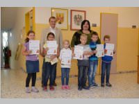 Siegerehrung zur Kids-Olympiade in der VS Neufeld, 27.06.2013