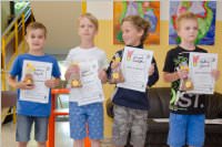 Siegerehrung zur Kids-Olympiade in der VS Neufeld, 26.06.2015