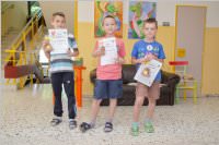 Siegerehrung zur Kids-Olympiade in der VS Neufeld, 26.06.2015