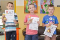 Siegerehrung zur Kids-Olympiade in der VS Neufeld, 26.06.2015