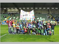 Volkssch�ler beim Match Mattersburg vs. Liefering, 20.09.2013