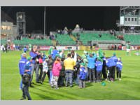 Volkssch�ler beim Match Mattersburg vs. Liefering, 20.09.2013