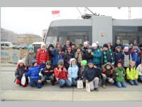 VS 3. Klassen bei Straenbahn und Christkindlmarkt, 19.11.2013