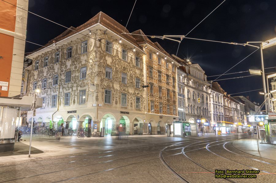 Graz bei Nacht, April 2024