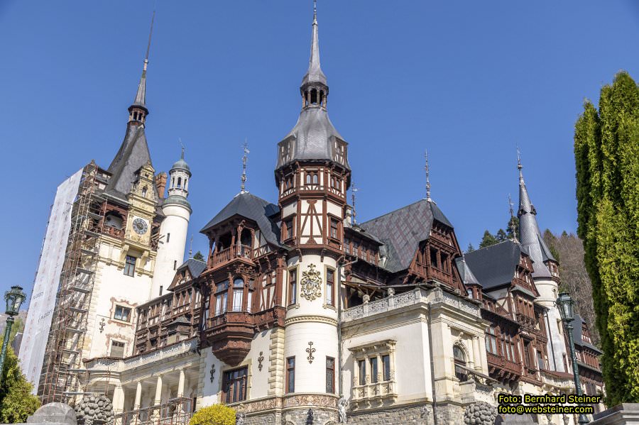 Peles, Brasov, Bran in Rum�nien, April 2024