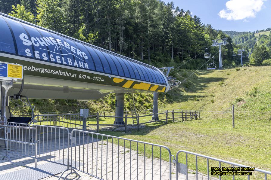 Schneeberg Sesselbahn, August 2023