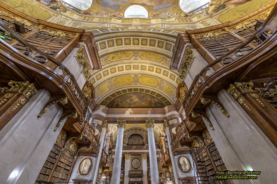 Prunksaal der sterreichischen Nationalbibliothek, April 2023