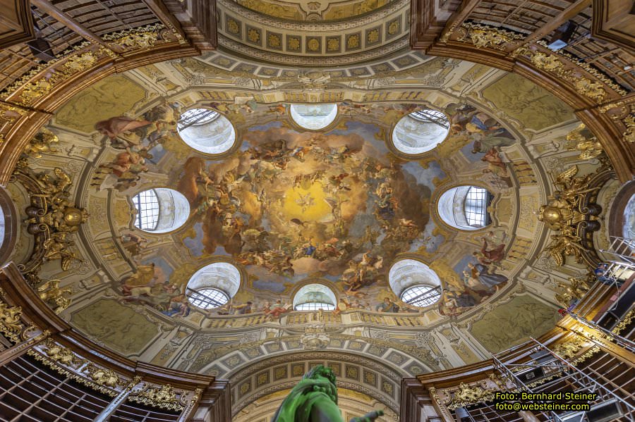 Prunksaal der sterreichischen Nationalbibliothek, April 2023